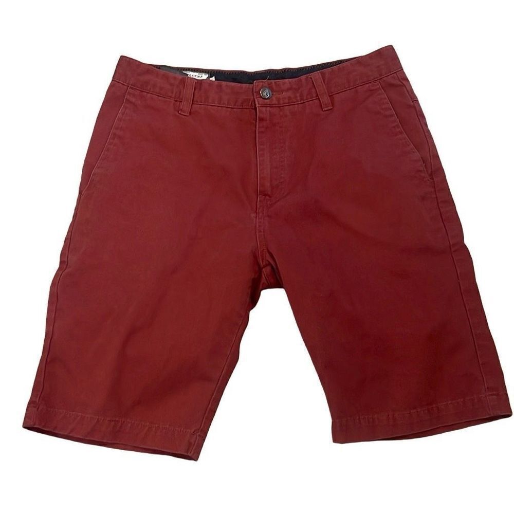 Volcom Corpo Class‎ Men's Shorts Size 30 Brick Red
